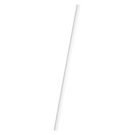 Paper Straw Straight White Ø6mm 20cm (3.000 Units) 