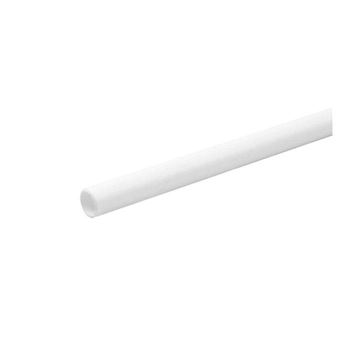 Paper Straw Straight White Ø6mm 20cm (250 Units) 
