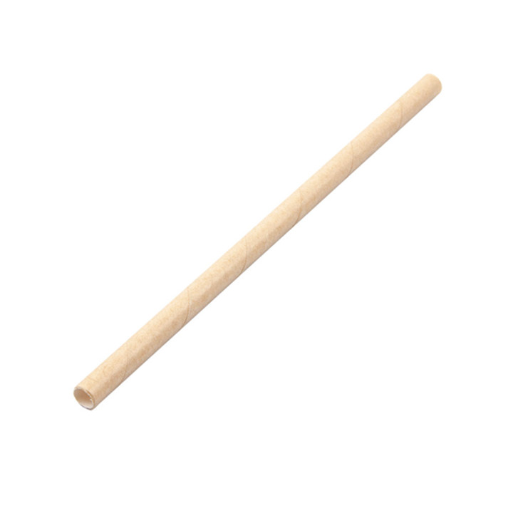 Paper Straw Straight Kraft Ø6mm 14cm (6.000 Units) 