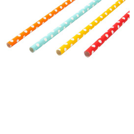Paper Straw Straight Points Ø6mm 21cm (3.000 Units) 