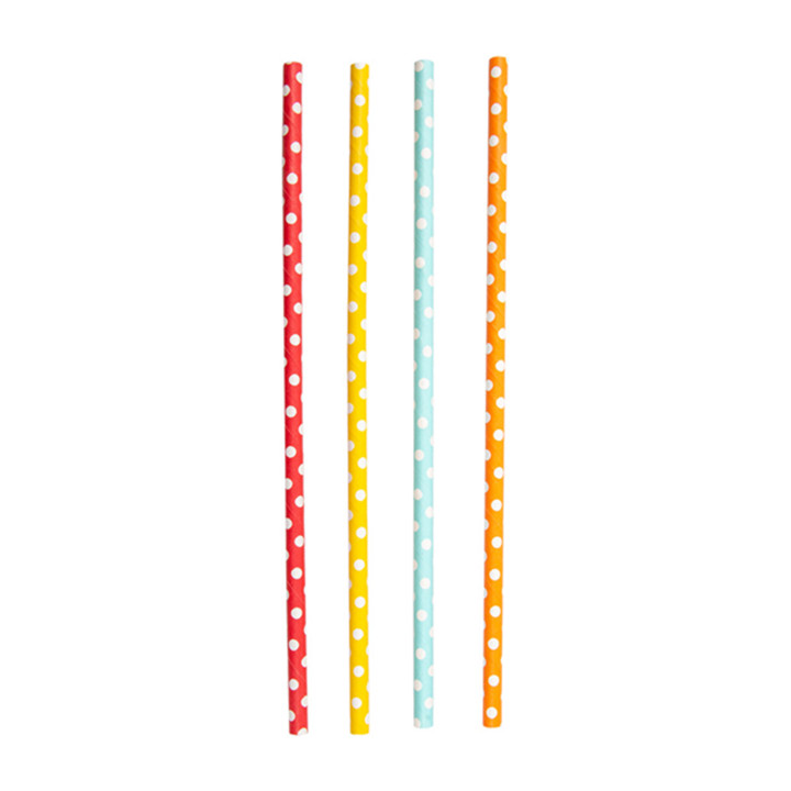 Paper Straw Straight Points Ø6mm 21cm (250 Units) 