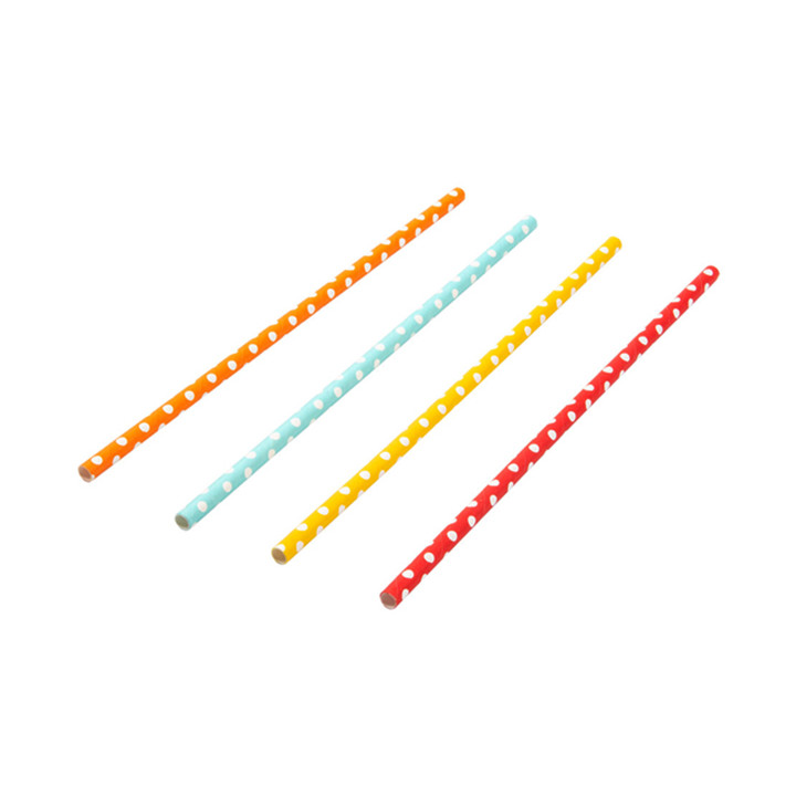 Paper Straw Straight Points Ø6mm 21cm (250 Units) 