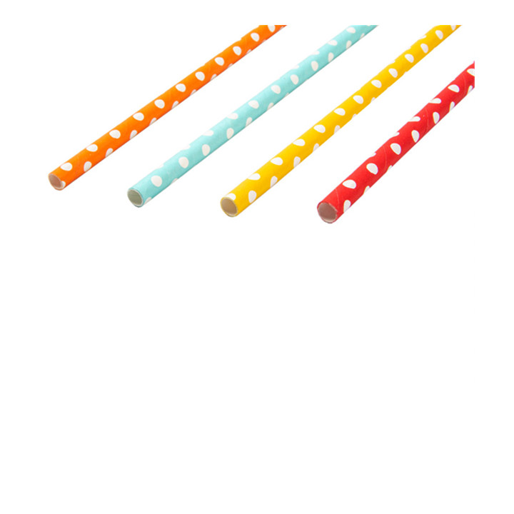 Paper Straw Straight Points Ø6mm 21cm (250 Units) 