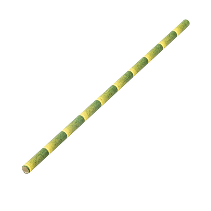 Paper Straw Straight bamboo Ø6mm 21cm (3.000 Units) 