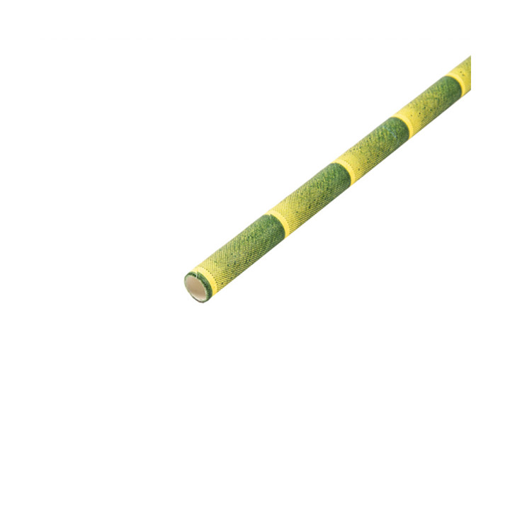 Paper Straw Straight bamboo Ø6mm 21cm (3.000 Units) 
