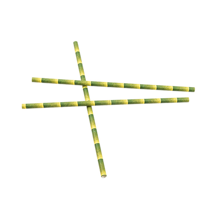 Paper Straw Straight bamboo Ø6mm 21cm (3.000 Units) 