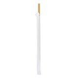 Paper Straw Straight Nature Wrapped With a Sleeve Ø8mm 20cm (100 Units)