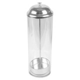 Plastic Dispenser for Straws PS Round shape  (1 Unit)