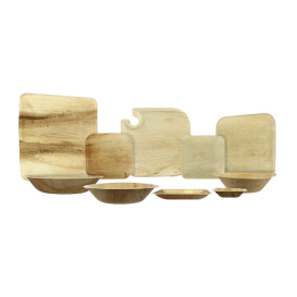 Palm Leaf Plate Square Shape 15x15cm (25 Units) 