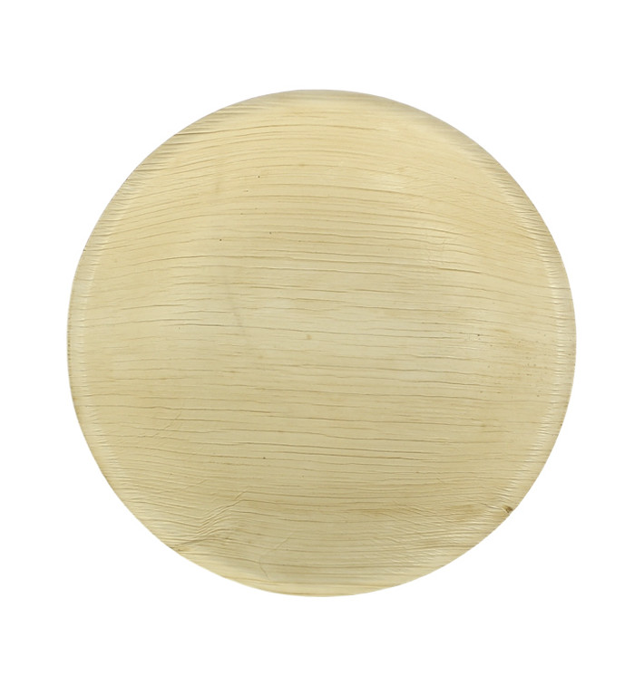 Palm Leaf Bowl Round Shape Ø18x3,5cm (25 Units)