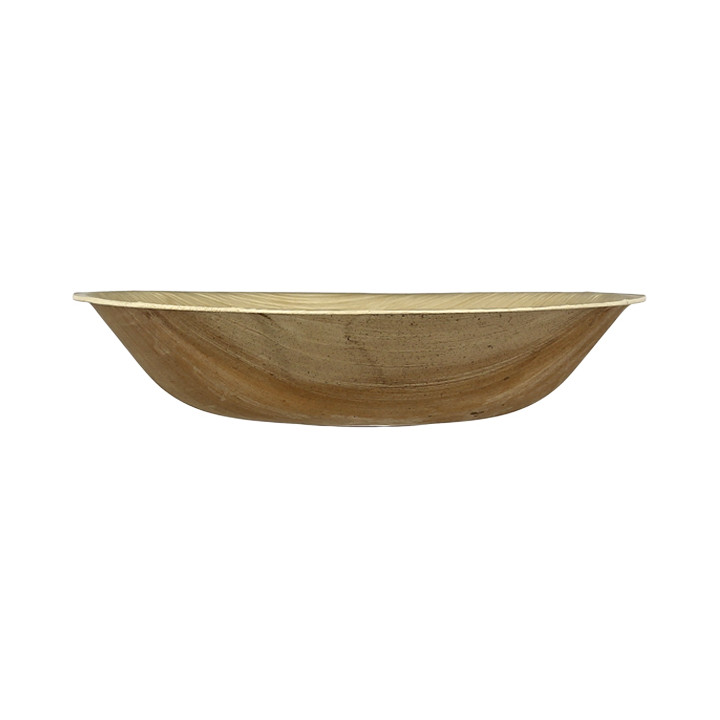 Palm Leaf Bowl Round Shape Ø18x3,5cm (25 Units)