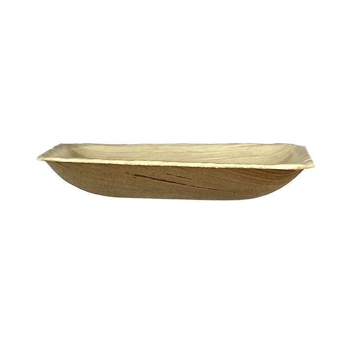 Palm Leaf Mini Plate Square Shape 10x10x2,5cm (25 Units) 