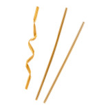 Plastic Bag Closure Gold Metallized 9,5cm (100 Units)