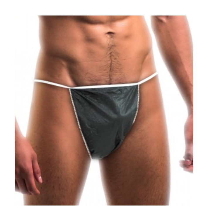 Disposable Tanga TST PP Gentlemen Black (100 Units)