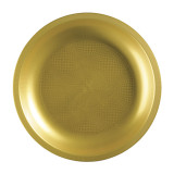 Plastic Plate Gold "Round" PP Ø29 cm (10 Units) 