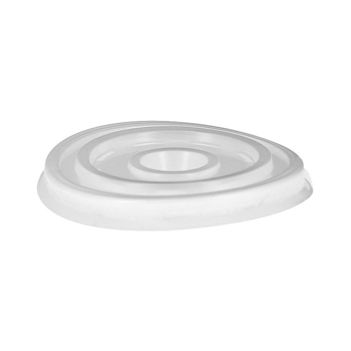 Plastic Lid with Straw Slot PS for Foam Cup and Paper Cup Ø7,4cm 6 Oz/7 Oz (1000 Units)