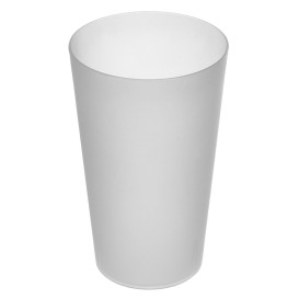 Plastic Cup PP Reusable Translucent 330ml (16 Units) 