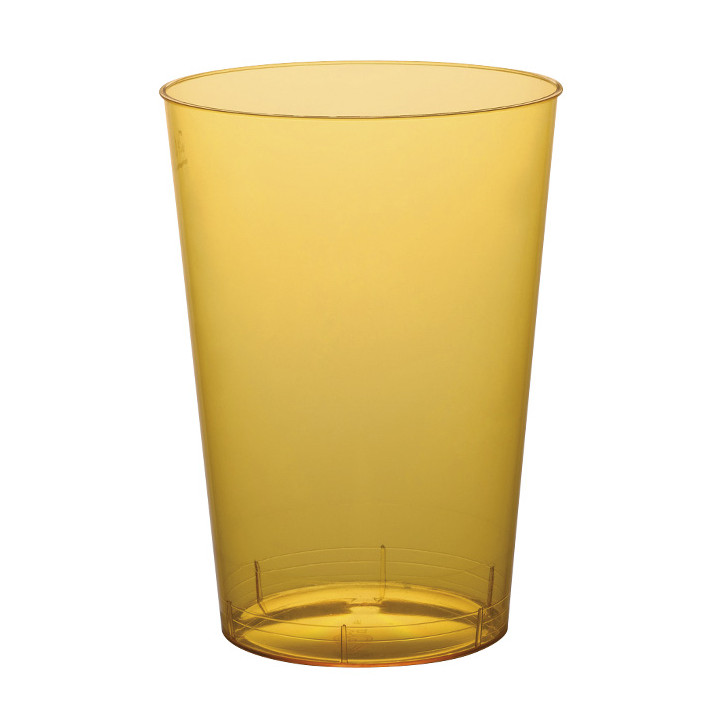 Plastic Cup PS "Moon" Mango Clear Ø7,3cm 220ml (1000 Units)