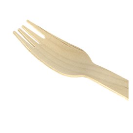 Wooden Fork Eco 16cm (100 Units)