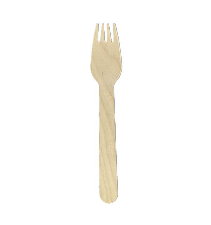 Wooden Fork Eco 16cm (100 Units)