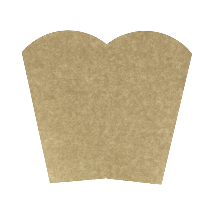 Paper Popcorn Box Medium Size Kraft 90g 7,8x10,5x18cm (25 Units) 