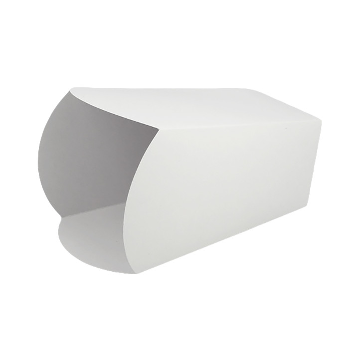 Paper Popcorn Box Large Size White 150gr 8,7x13x20,3cm (25 Units) 