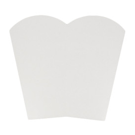 Paper Popcorn Box Medium Size White 90gr 7,8x10,5x18cm (350 Units)