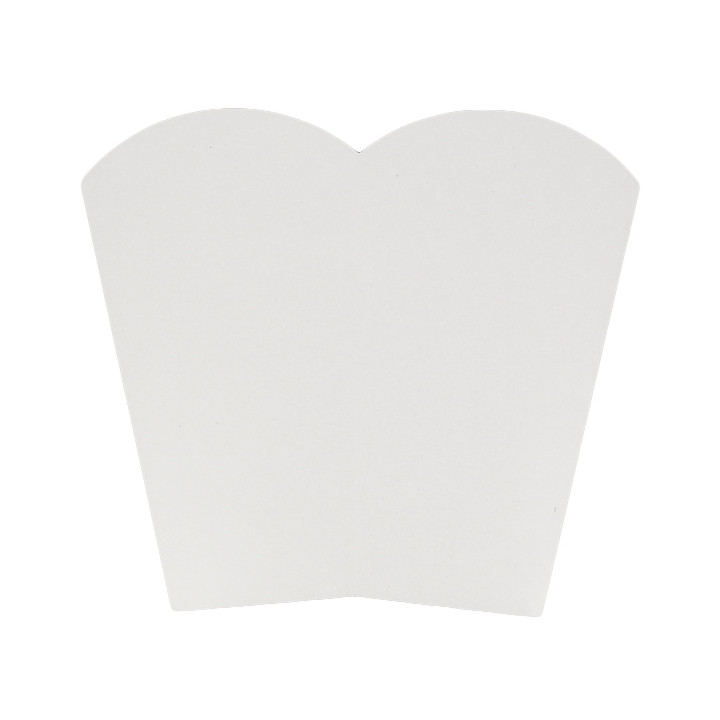 Paper Popcorn Box Medium Size White 90gr 7,8x10,5x18cm (350 Units)