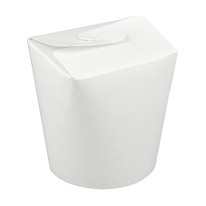 Paper Take-Out Container 100% ECO White 16Oz/480ml (500 Units)