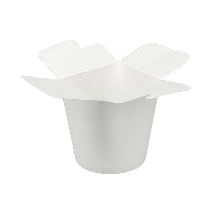 Paper Take-Out Container 100% ECO White 16Oz/480ml (500 Units)