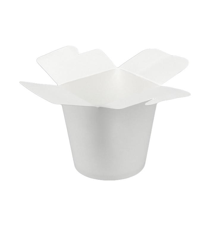 Paper Take-Out Container 100% ECO White 16Oz/480ml (50 Units)