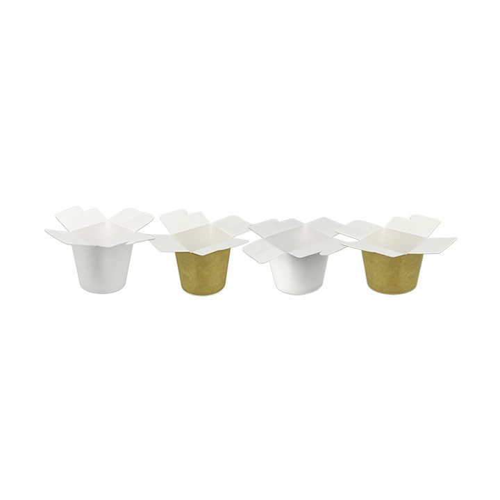 Paper Take-Out Container 100% ECO White 26Oz/780ml (500 Units)