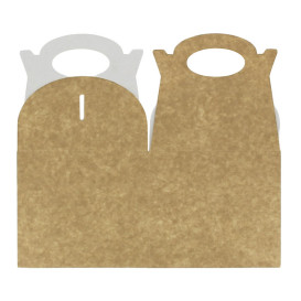 Paper Menu Box Kraft 1,31x1,31x1,15cm (25 Units) 