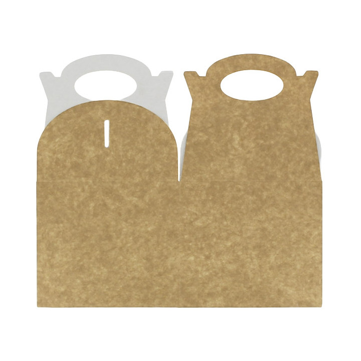 Paper Menu Box Kraft 1,31x1,31x1,15cm (25 Units) 