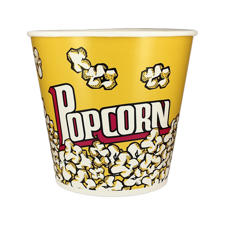 Paper Popcorn Box 5100ml 22,5x16x21cm (50 Units) 