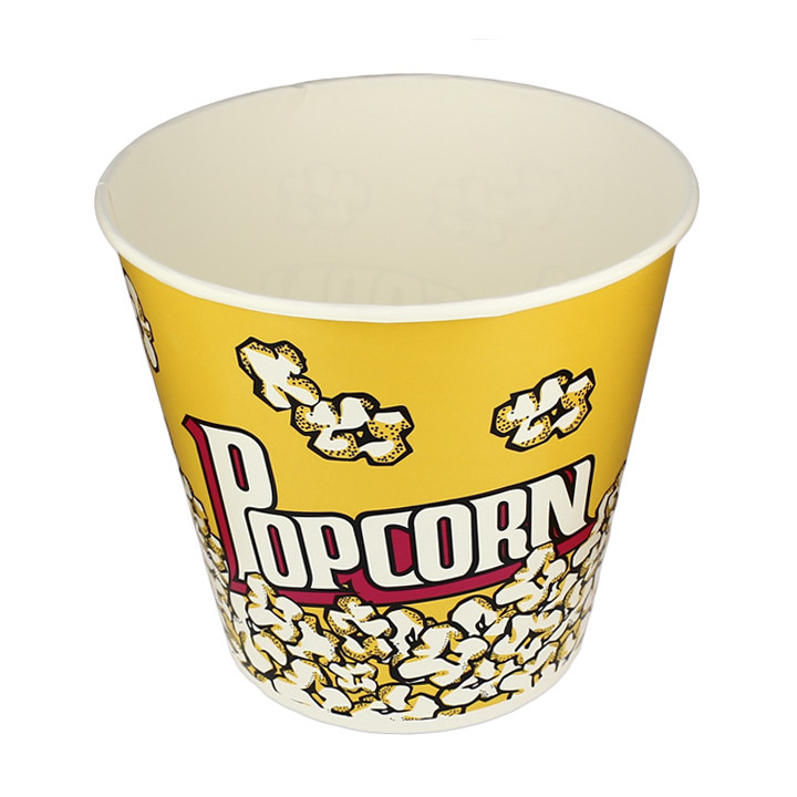 Paper Popcorn Box 5100ml 22,5x16x21cm (50 Units) 