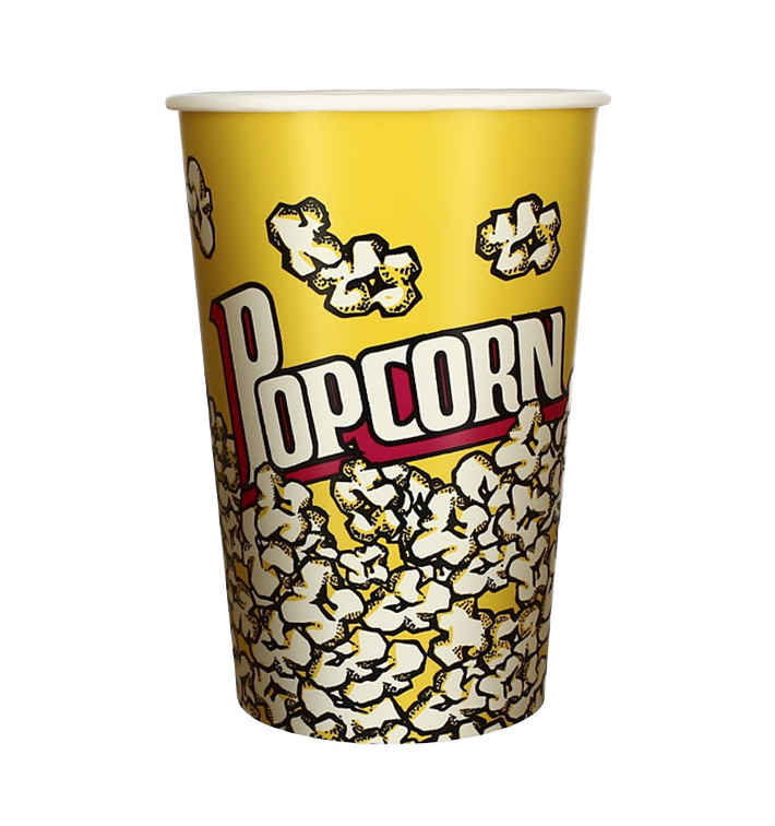 Paper Popcorn Box 1380ml 12,4x9x17cm (25 Units)
