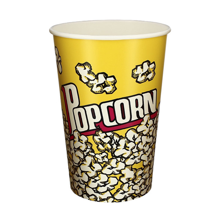 Paper Popcorn Box 1380ml 12,4x9x17cm (500 Units)