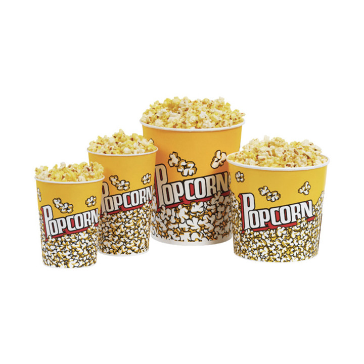 Paper Popcorn Box 1920ml 13,3x10x19,5cm (500 Units)