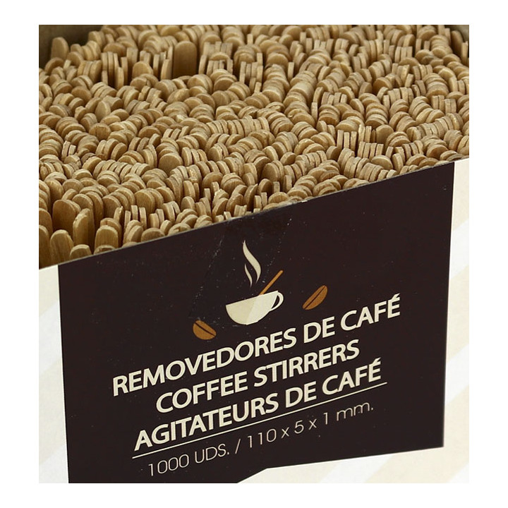 Wooden Coffee Stirrer Natural 11cm (1000 Units) 