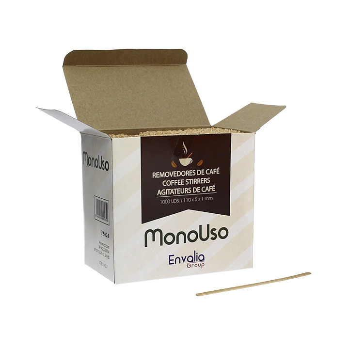 Wooden Coffee Stirrer Natural 11cm (1000 Units) 