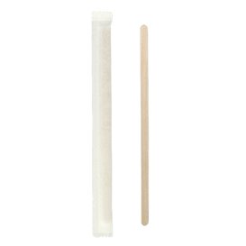 Wooden Coffee Stirrer Wrapped 11cm (500 Units) 
