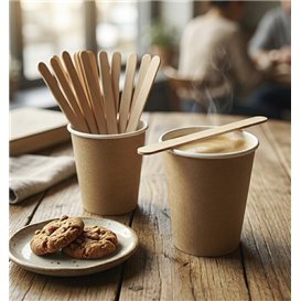 Wooden Coffee Stirrer Wrapped 11cm (5000 Units) 
