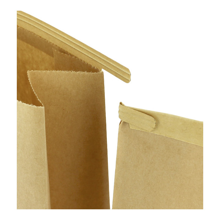 Paper Bag without Handle Kraft and Window 9+6x26cm (1000 Uds)