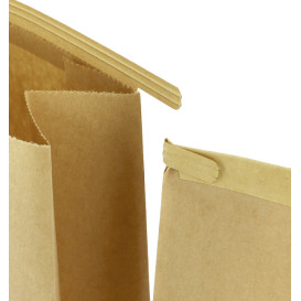 Paper Bag without Handle Kraft and Window 20+8x23cm (50 Uds)