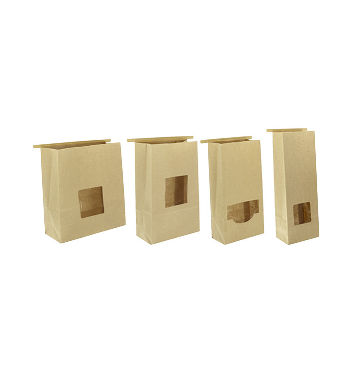 SOS Kraft paper bags with aluminium strip closure
