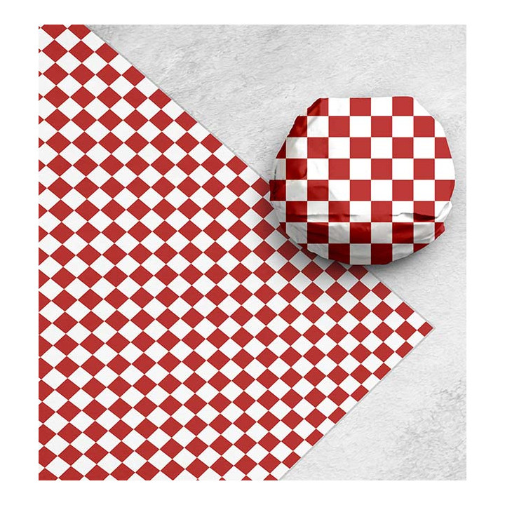 Paper Food Wrap Grease-Proof Red 31x38cm (1000 Units) 