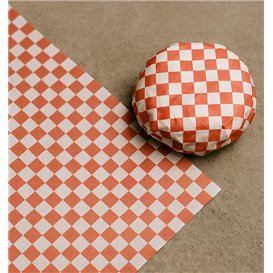 Paper Food Wrap Grease-Proof Red 28x33cm (1000 Units) 