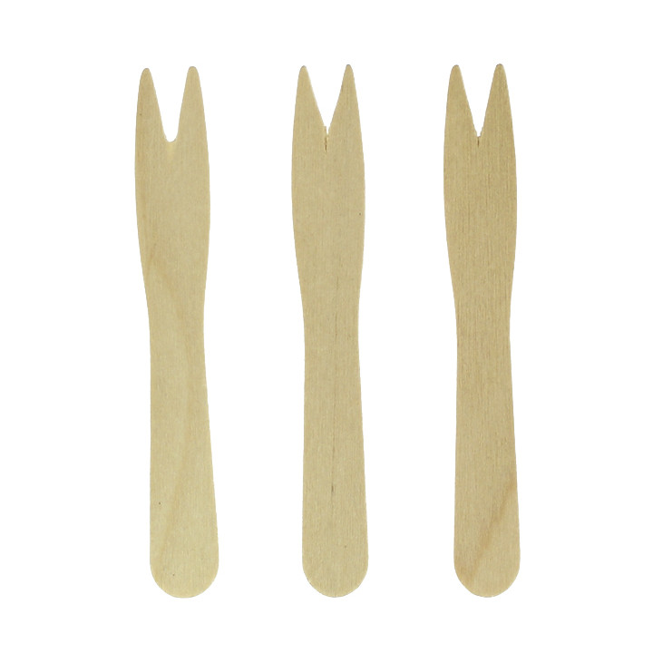 Wooden Food Pick Snaks Natural 8,5cm (1000 Units)