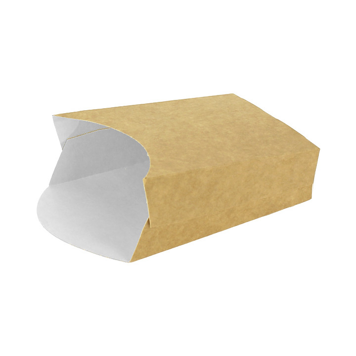 Paper French Fries Scoop Container Kraft Medium size 8,2x3,5x12,5cm (500 Units)